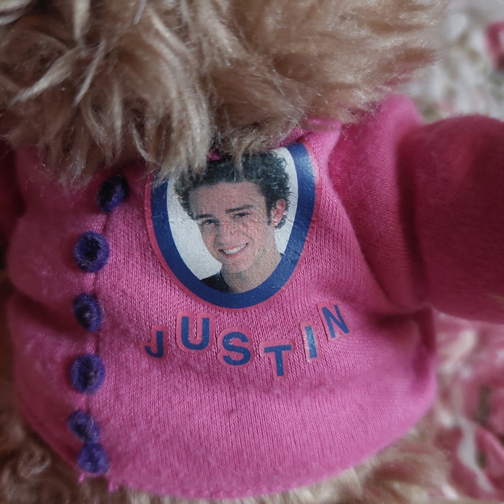 SOLD-Y2k Justin Timberlake Mini Teddy Bear Plushie - Picture 4 of 7
